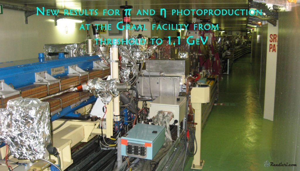New results for π and η photoproduction at the Graal facility from threshold to 1.1 GeV
